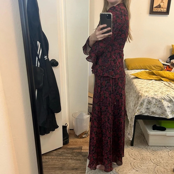 Vintage Positive Attitude 2-Piece Floral Set Dress Size 6 - Picture 12 of 12